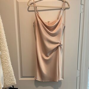 Elegant Pink Slip Dress